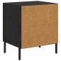 Preview: Nachttisch 2 pcs Schwarze Eiche 40 x 35 x 47,5 cm Holzwerkstoff