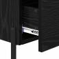 Preview: Nachttisch 2 pcs Schwarze Eiche 40 x 35 x 47,5 cm Holzwerkstoff