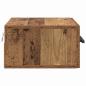 Preview: Nachttisch Wandmontiert Altholz 35 x 35 x 20 cm Holzwerkstoff