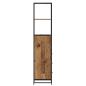 Preview: Badezimmer Schrank mit Schubladen Altholz 35 x 37,5 x 166 cm