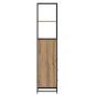 Preview: Badezimmer Schrank Eiche handwerklich 35 x 37,5 x 166 cm