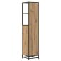 Preview: Badezimmer Schrank Eiche handwerklich 35 x 37,5 x 166 cm