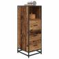 Preview: Badezimmer Schrank Altholz 35 x 37,5 x 100 cm Holzwerkstoff
