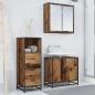 Preview: Badezimmer Schrank Altholz 35 x 37,5 x 100 cm Holzwerkstoff