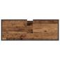 Preview: Badezimmer Waschbecken Schrank mit Tür Altholz 90 x 33 x 60 cm