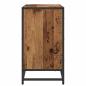 Preview: Badezimmer Waschbecken Schrank mit Tür Altholz 65 x 33 x 60 cm