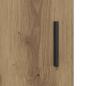 Preview: Badezimmer Waschbecken Schrank mit Regal Eiche handwerklich