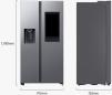 Preview: Samsung RS90F67BETEF Stand Side-by-Side Kombination, 91,2 cm breit, 614 L, NoFrost+, Wassertank, WiFi, Eis- und Wasserspender, Edelstahloptik