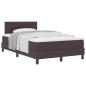 Preview: Boxspringbett mit Matratze Dunkelbraun 120 x 200 cm Stoff