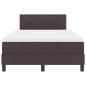 Preview: Boxspringbett mit Matratze Dunkelbraun 120 x 200 cm Stoff