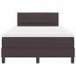 Preview: Boxspringbett mit Matratze Dunkelbraun 120 x 200 cm Stoff