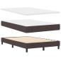 Preview: Boxspringbett mit Matratze Dunkelbraun 120 x 200 cm Stoff