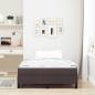 Preview: Boxspringbett mit Matratze Dunkelbraun 120 x 200 cm Stoff