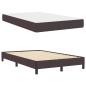 Preview: Boxspringbett mit Matratze Dunkelbraun 120 x 200 cm Stoff