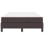 Preview: Boxspringbett mit Matratze Dunkelbraun 120 x 200 cm Stoff