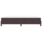 Preview: Boxspringbett mit Matratze Dunkelbraun 120 x 200 cm Stoff