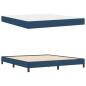 Preview: Boxspringbett mit Matratze Blau 180 x 200 cm Stoff