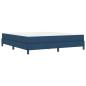 Preview: Boxspringbett mit Matratze Blau 180 x 200 cm Stoff