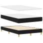 Preview: Boxspringbett mit Matratze Schwarz 120 x 190 cm Stoff