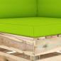 Preview: ARDEBO.de - Modulares Ecksofa mit Kissen Grün Imprägniertes Holz