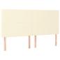 Preview: Boxspringbett mit Matratze Creme 200x200 cm Kunstleder