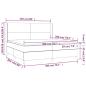 Preview: Boxspringbett mit Matratze Creme 200x200 cm Kunstleder