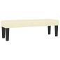 Preview: Boxspringbett mit Matratze Creme 200x200 cm Kunstleder