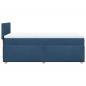 Preview: Boxspringbett mit Matratze Blau 100x200 cm Stoff