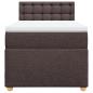 Preview: Boxspringbett mit Matratze Dunkelbraun 90x190 cm Stoff