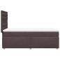 Preview: Boxspringbett mit Matratze Dunkelbraun 90x190 cm Stoff