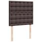 Preview: Boxspringbett mit Matratze Dunkelbraun 90x190 cm Stoff