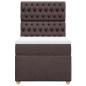 Preview: Boxspringbett mit Matratze Dunkelbraun 90x190 cm Stoff