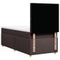 Preview: Boxspringbett mit Matratze Dunkelbraun 90x190 cm Stoff