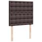 Preview: Boxspringbett mit Matratze Dunkelbraun 90x190 cm Stoff