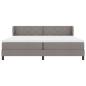 Preview: Boxspringbett mit Matratze Taupe 200 x 200 cm Stoff