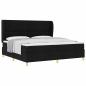 Preview: Boxspringbett mit Matratze Dunkelgrau 90x190 cm Schwarz