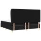 Preview: Boxspringbett mit Matratze Dunkelgrau 90x190 cm Schwarz