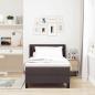 Preview: Boxspringbett mit Matratze mit Matratze Dunkelbraun 90 x 190 cm