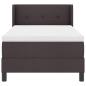 Preview: Boxspringbett mit Matratze mit Matratze Dunkelbraun 90 x 190 cm