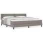Preview: Boxspringbett mit Matratze mit Matratze Taupe 200 x 200 cm