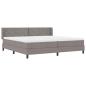 Preview: Boxspringbett mit Matratze mit Matratze Taupe 200 x 200 cm