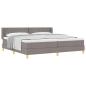 Preview: Boxspringbett mit Matratze Taupe 200 x 200 cm Stoff