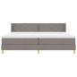 Preview: Boxspringbett mit Matratze Taupe 200 x 200 cm Stoff