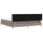 Preview: Boxspringbett mit Matratze Taupe 200 x 200 cm Stoff