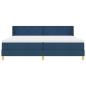 Preview: Boxspringbett mit Matratze mit Kopfteil Blau 200 x 200 cm Stoff