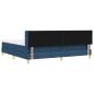 Preview: Boxspringbett mit Matratze mit Kopfteil Blau 200 x 200 cm Stoff