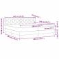 Preview: Boxspringbett mit Matratze mit Kopfteil Blau 200 x 200 cm Stoff