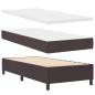 Preview: ARDEBO.de - Boxspringbett mit Matratze Dunkelbraun 90 x 190 cm Stoff