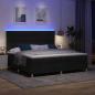 Preview: Boxspringbett mit Matratze Schwarz 200 x 200 cm Stoff