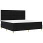 Preview: Boxspringbett mit Matratze Schwarz 200 x 200 cm Stoff
